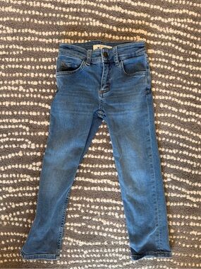Mini Boden Boys Blue Slim Straight Leg Jeans Adjustable Waist Size 6Y 116cm